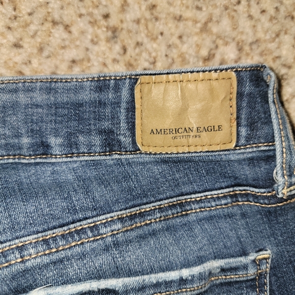 American Eagle Super Stretch Skinny Jeans Size 8 Long - Picture 4 of 7